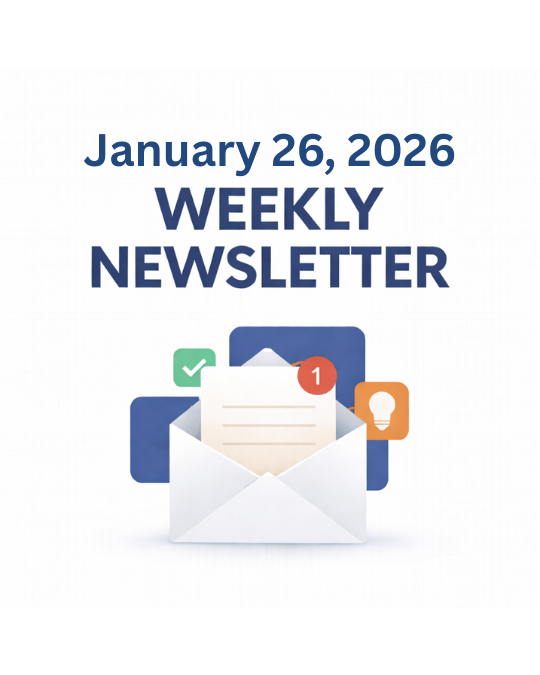 Weekly Newsletter January 26, 2026